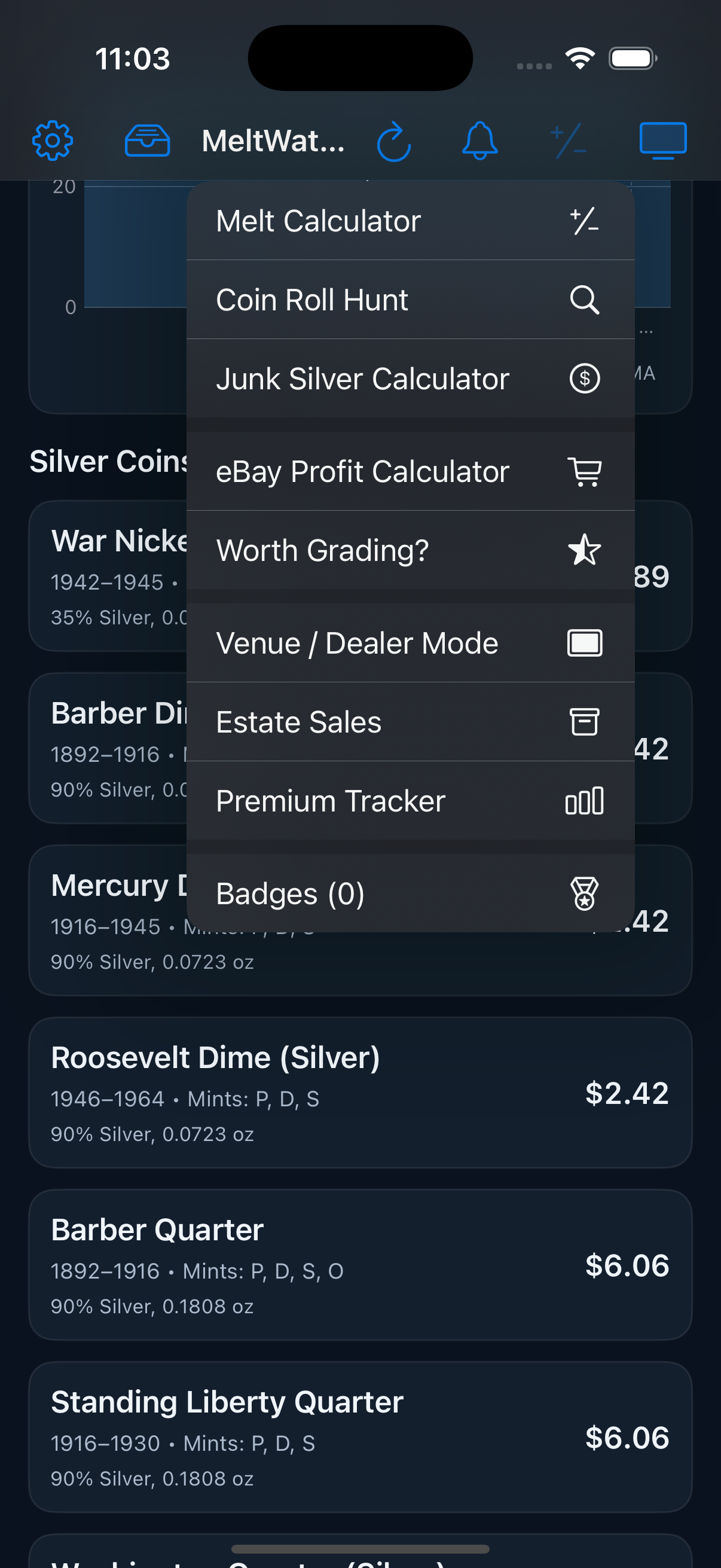 Tools menu
