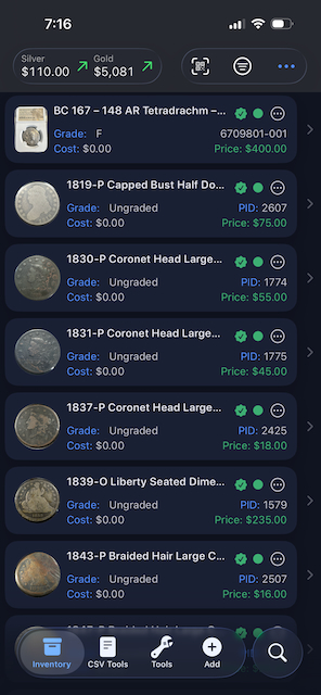 Reliqra app screenshot